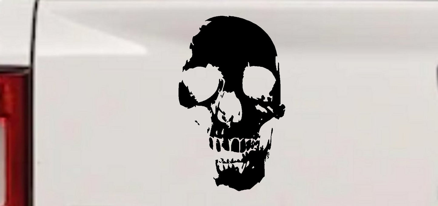 Skull Shadow Decal for Cars Trucks Windows - Vinyl Sticker