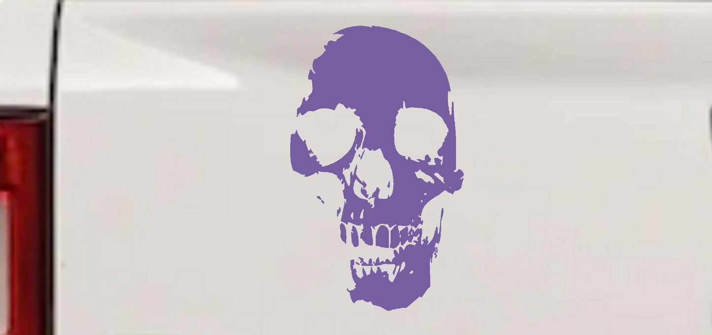 Skull Shadow Decal for Cars Trucks Windows - Vinyl Sticker