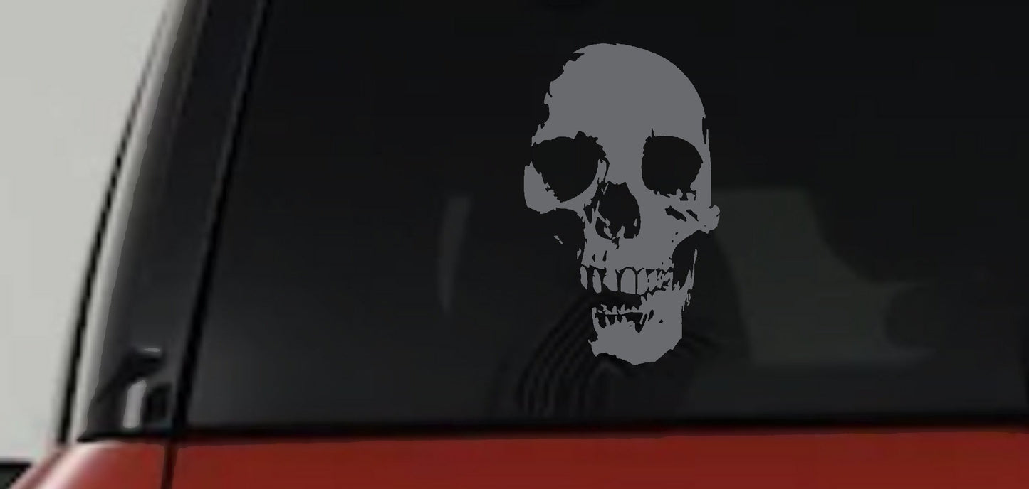 Skull Shadow Decal for Cars Trucks Windows - Vinyl Sticker