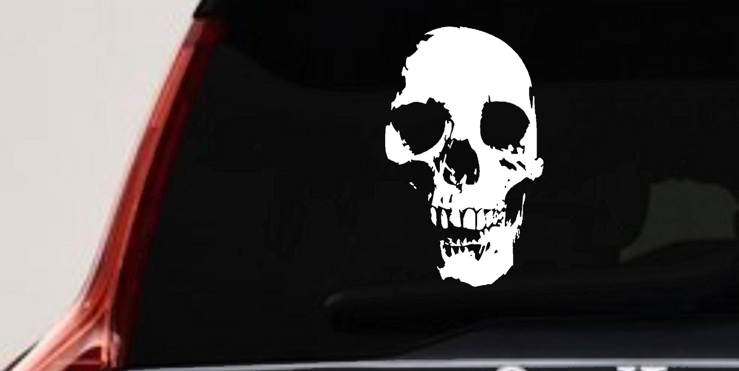 Skull Shadow Decal for Cars Trucks Windows - Vinyl Sticker