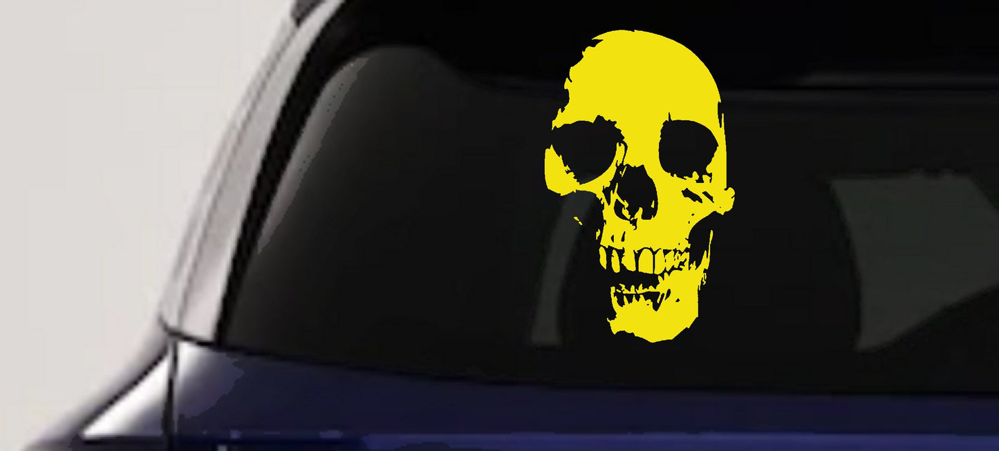 Skull Shadow Decal for Cars Trucks Windows - Vinyl Sticker