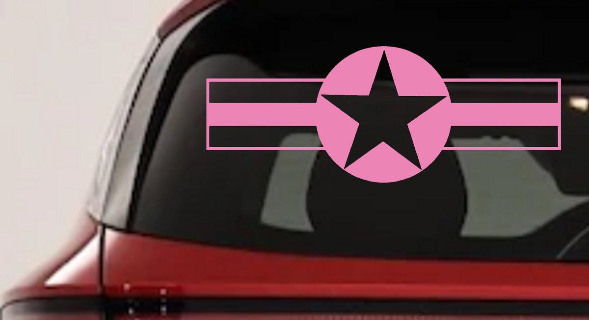 Army Star Bars Military Decal for Car Truck Window Vinyl Sticker