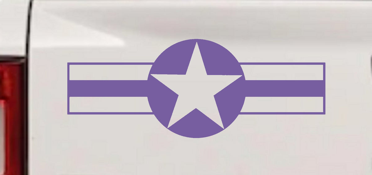 Army Star Bars Military Decal for Car Truck Window Vinyl Sticker