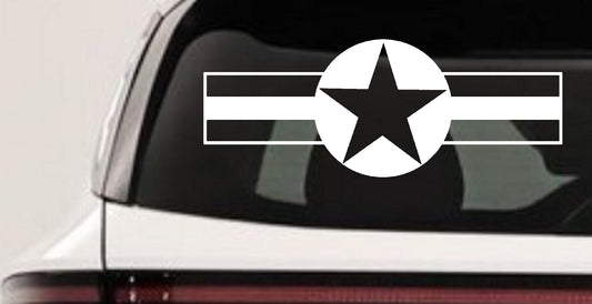 Army Star Bars Military Decal for Car Truck Window Vinyl Sticker