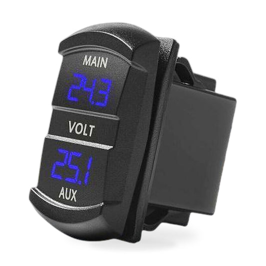 12V-24V Dual Voltmeter Battery Monitor LED Digital Car Boat Marine Gauge