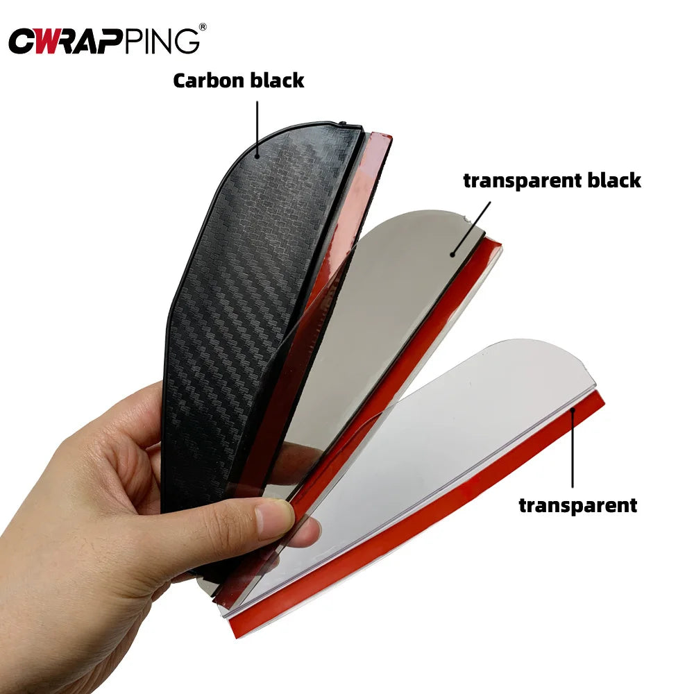 2PCS Car Rearview Mirror Rain Eyebrow Carbon Fiber Rain Shield Sun Shade Clear Vision Protector for Auto Mirror Accessories