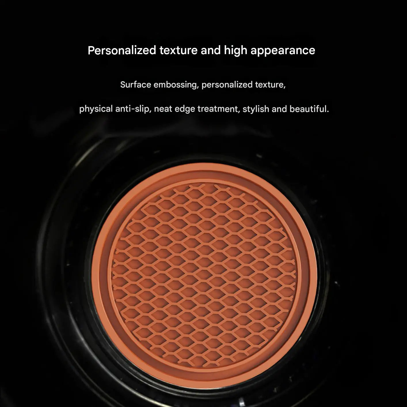 New Car Cup Holder Anti-Slip Silicone Insert Coaster Mat Universal Car Accessories Black Fit For Most Cars