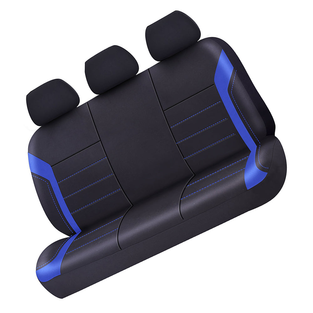 Universal Rear Seat Covers 06/08H Neoprene Black Blue Suitable for Cars & Utes