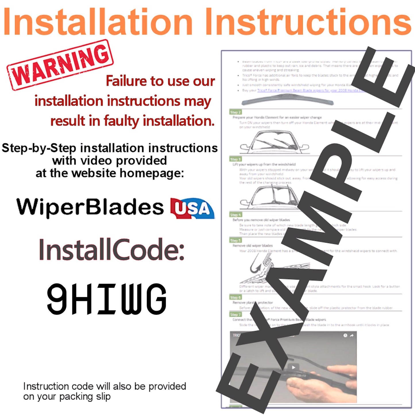 2015 Nissan Juke Wiper Blades w/2yr Wear Warranty (Set of 3) w/Rear Beam Wipers-4