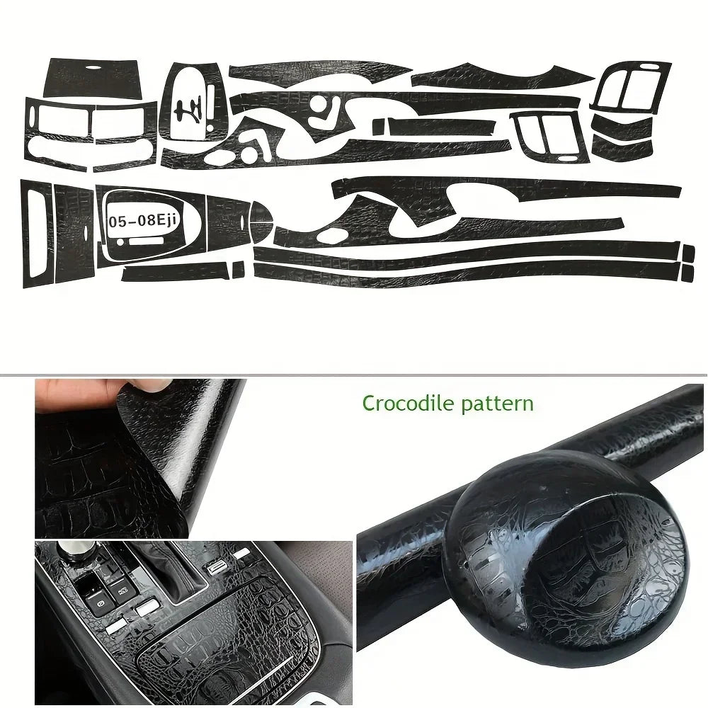 Carbon Fiber Interior Center Console Color Change Moulding Sticker | Mercedes-Benz AMG