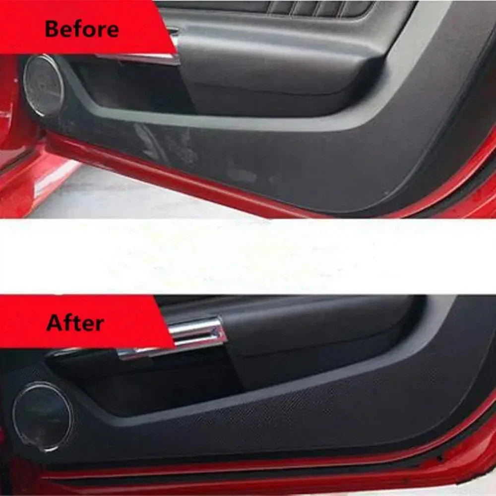 Carbon Fiber Door Anti-Kick Protection Sticker for Ford Mustang (2015-2021) | Sill Decal