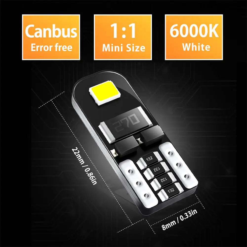 AUXITO W5W T10 194 Canbus LED | Interior Signal Light 2–10 Pack