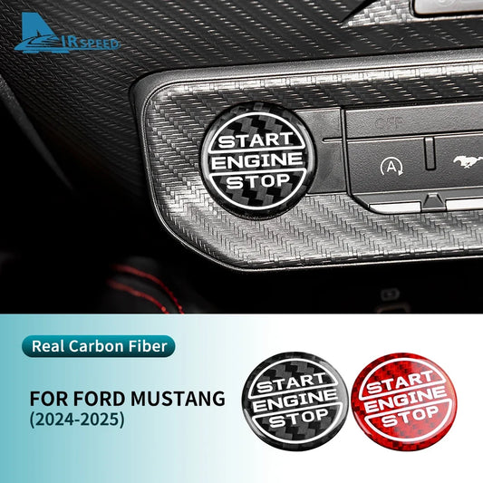 Real Hard Carbon Fiber Interior Trim for Ford Mustang GT (2024-2025) | LHD & RHD