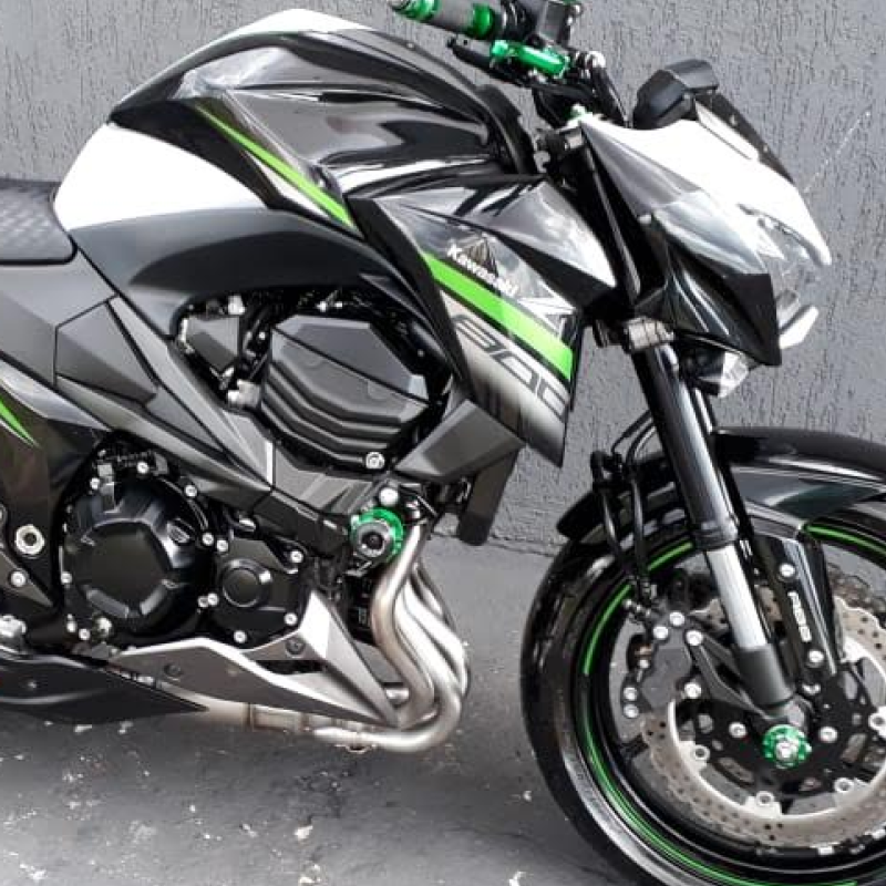 Kawasaki - Z800 (2013-2016) - Procton Racing Rotational Impact System – Frame Sliders F1
