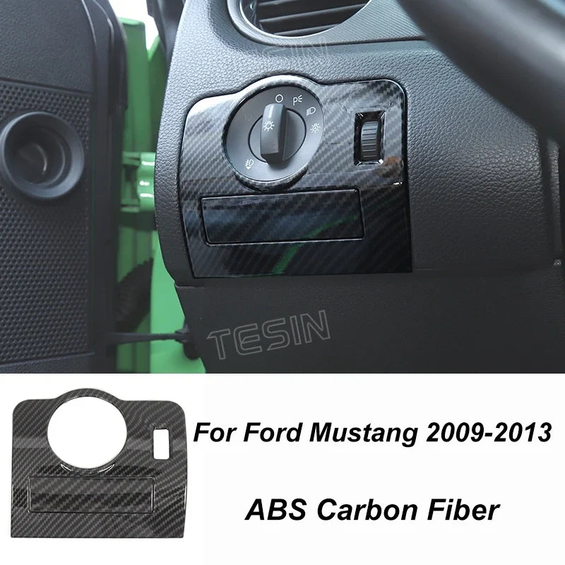 Carbon Fiber Grain Interior & Exterior Decoration Sticker for Ford Mustang (2009-2014) | Kit