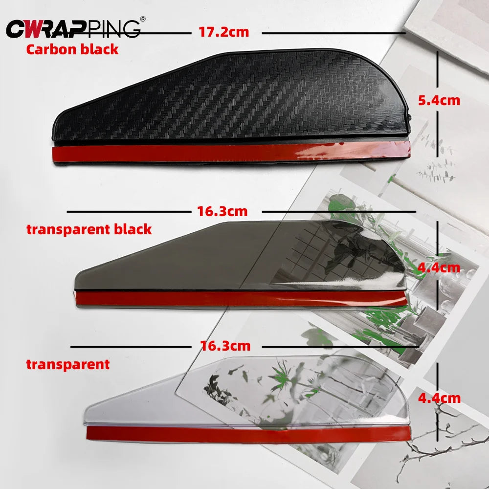 2PCS Car Rearview Mirror Rain Eyebrow Carbon Fiber Rain Shield Sun Shade Clear Vision Protector for Auto Mirror Accessories
