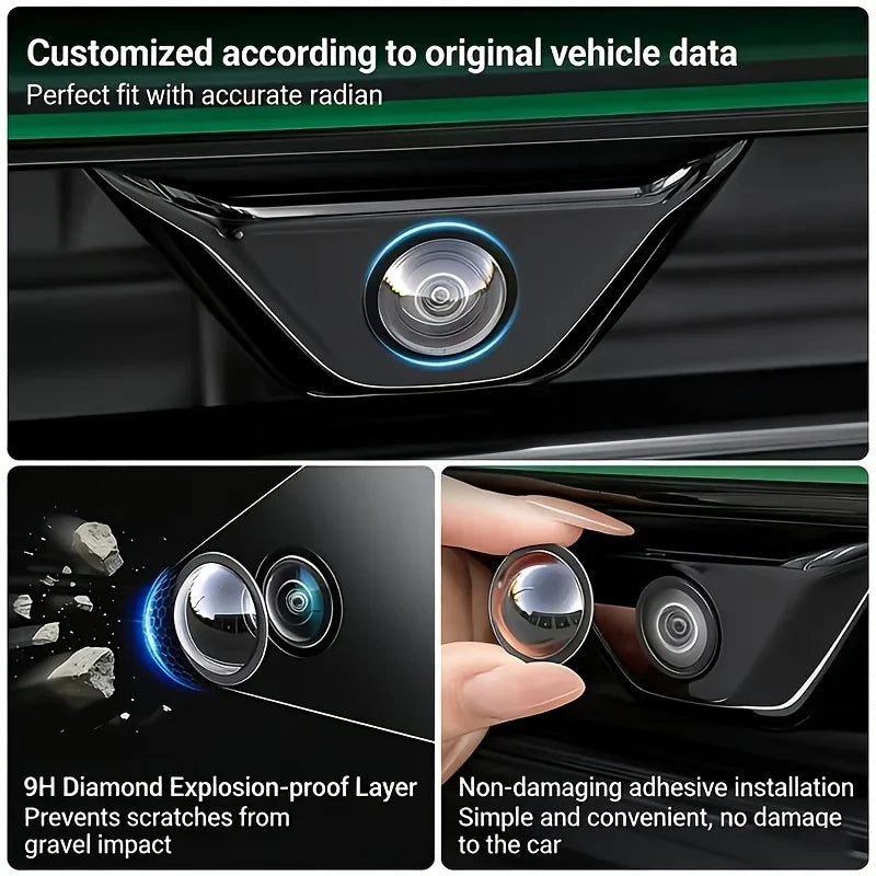 2/4pcs Car Camera Lens Protective Cover 360 Panoramic Reversing Camera Lens Guards HD Scratch Resistant Modification Accessory