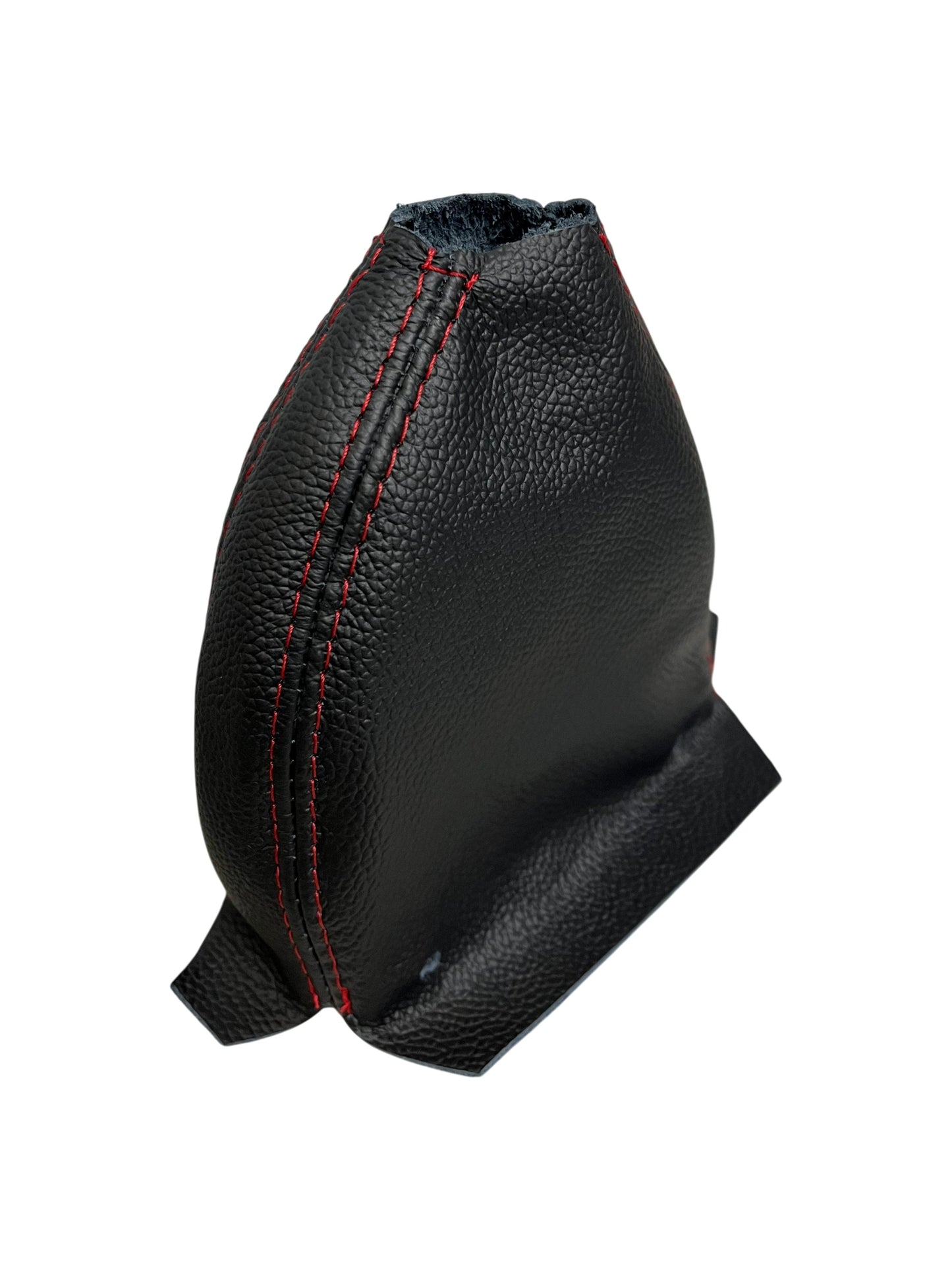 B&M Genuine Leather Replacement Shifter Boot with Red Stitching for Hammer Shifters 130-80885 & 130-81001