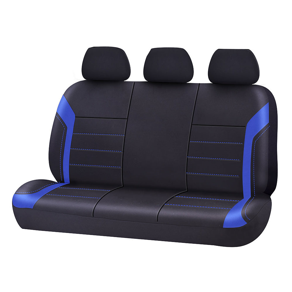 Universal Rear Seat Covers 06/08H Neoprene Black Blue Suitable for Cars & Utes