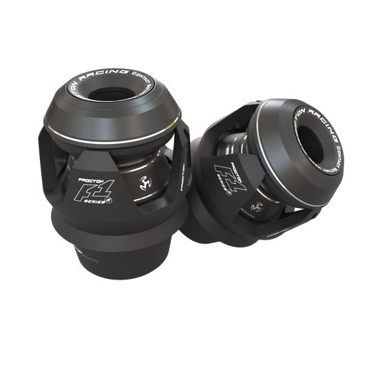 Kawasaki - Ninja 300 (2013 & newer) - Procton Racing Rotational Impact System – Frame Sliders F1