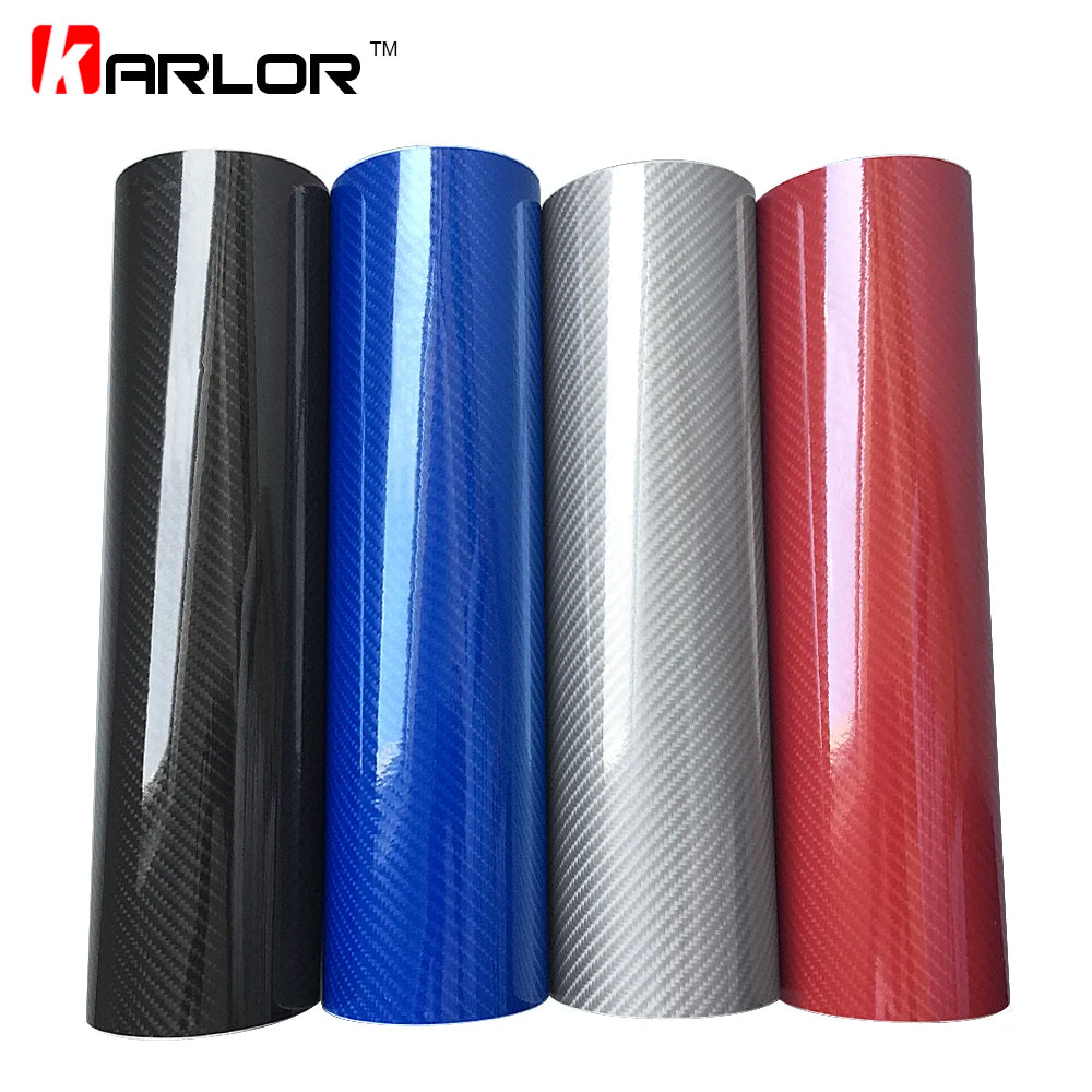 50*200cm DIY Car Styling High Glossy 5D Carbon Fiber Vinyl Wrap Film Motorcyle Automobiles Car Sticker And Decals Accessories