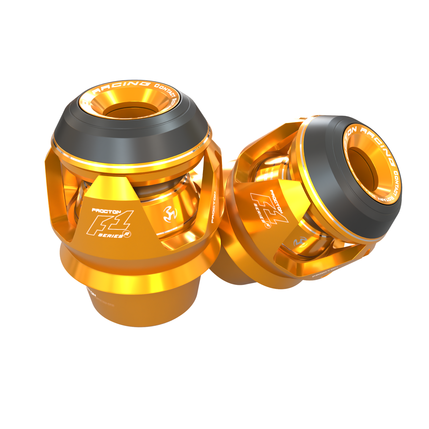 Kawasaki - Ninja 300 (2013 & newer) - Procton Racing Rotational Impact System – Frame Sliders F1